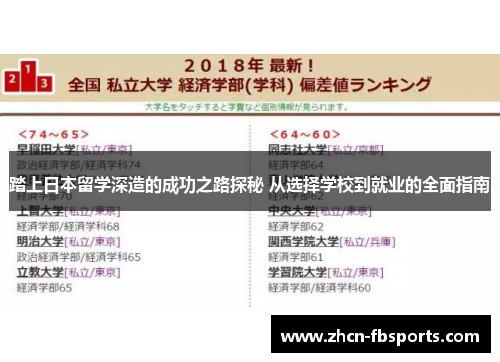 踏上日本留学深造的成功之路探秘 从选择学校到就业的全面指南